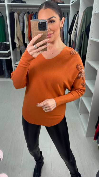 Erica Embellished  Butterfly Detail Jumper