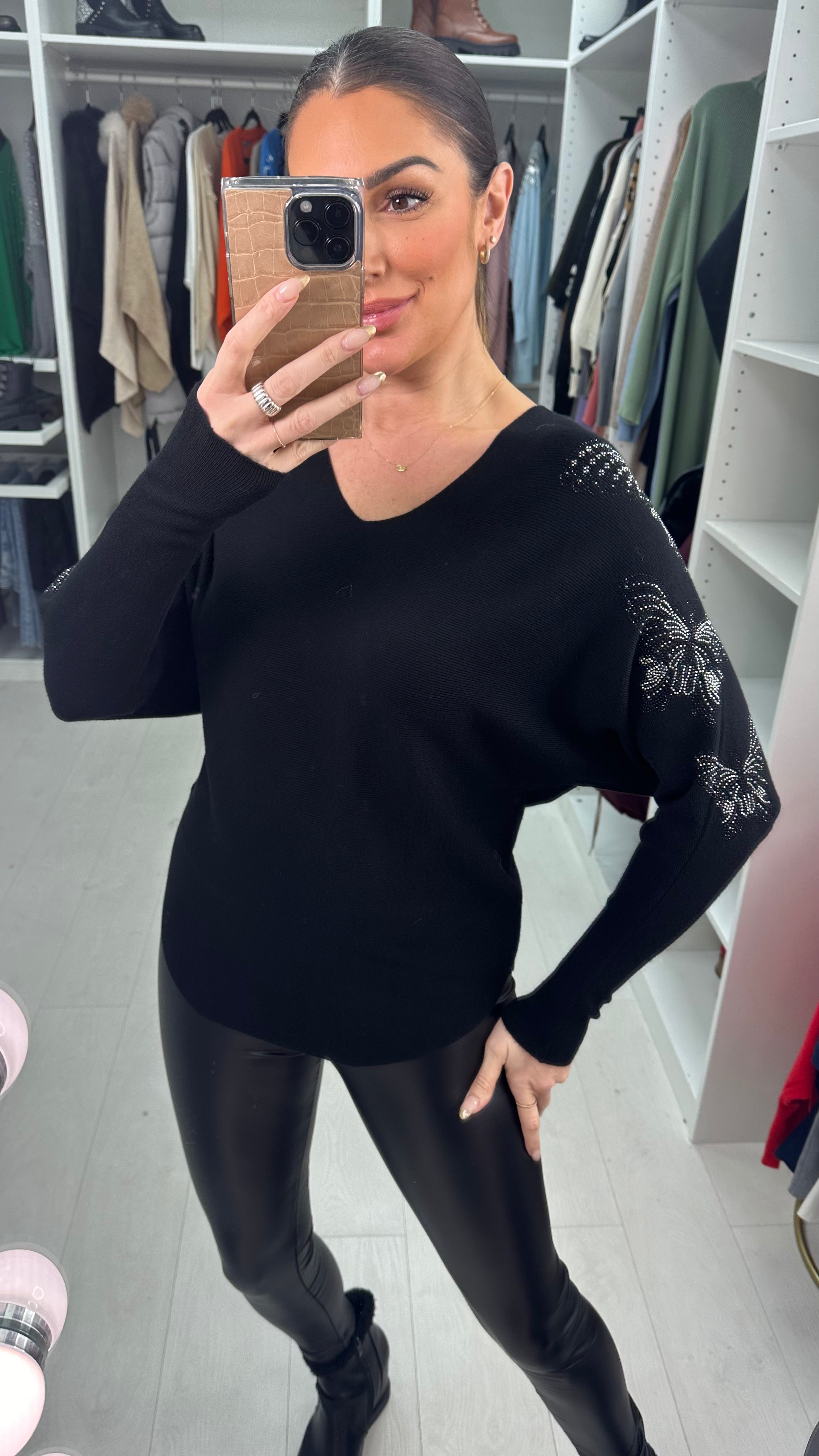 Erica Embellished  Butterfly Detail Jumper