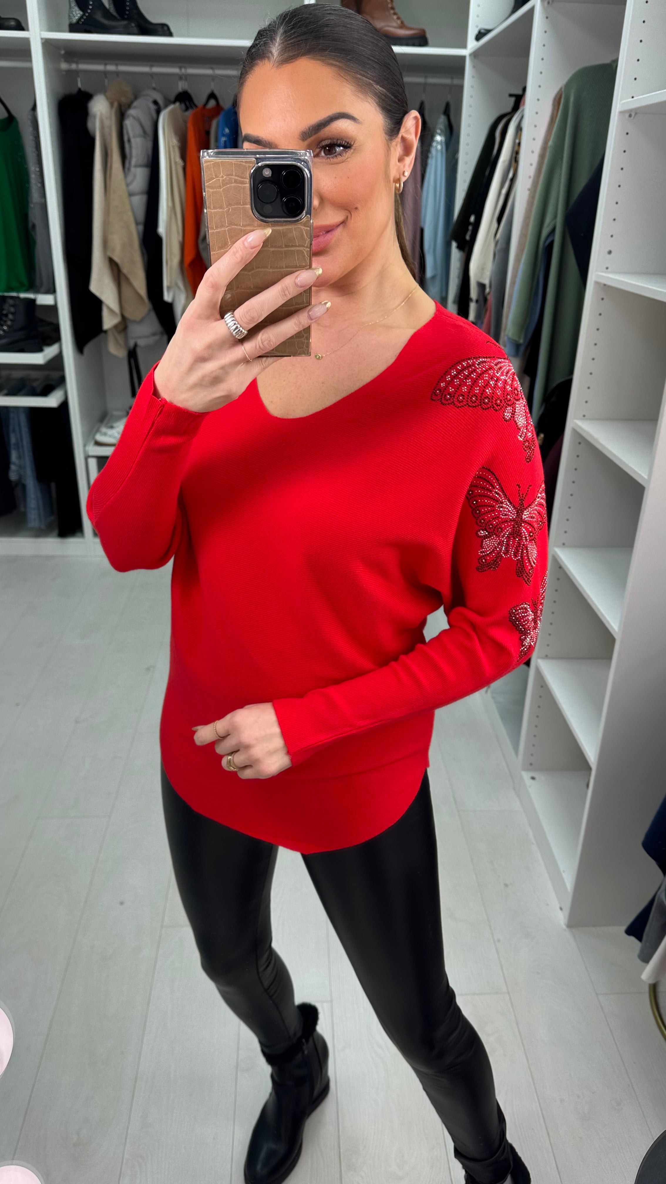 Erica Embellished  Butterfly Detail Jumper