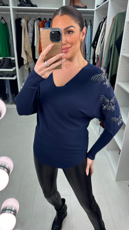 Erica Embellished  Butterfly Detail Jumper
