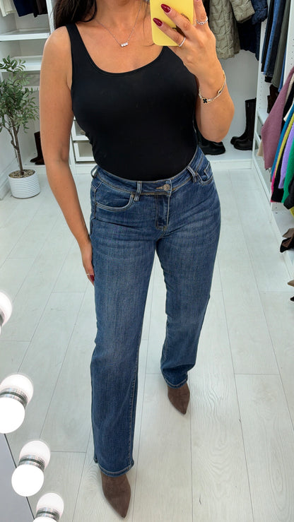 Drew Power Stretch Straight Leg Jeans