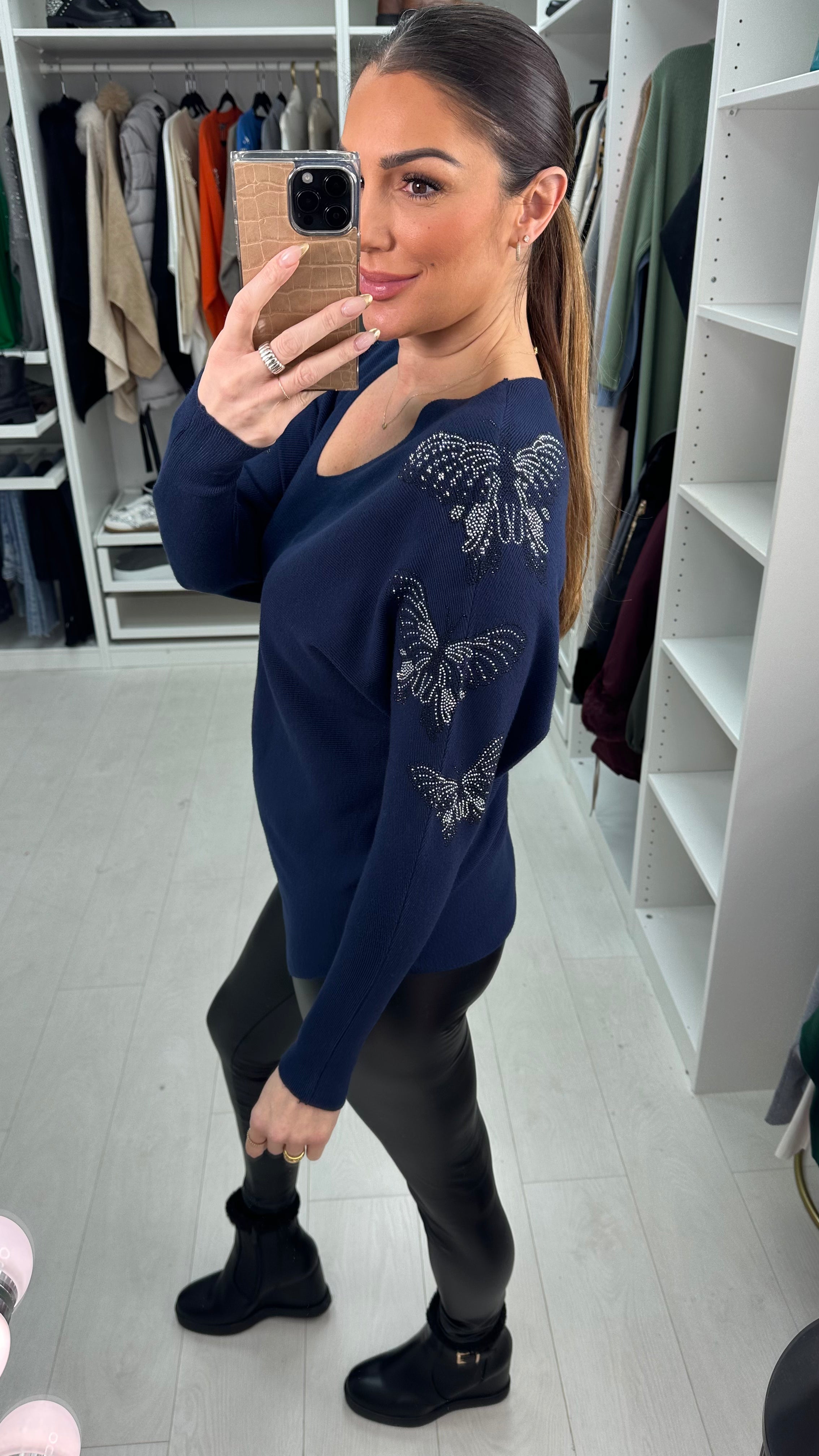 Erica Embellished  Butterfly Detail Jumper