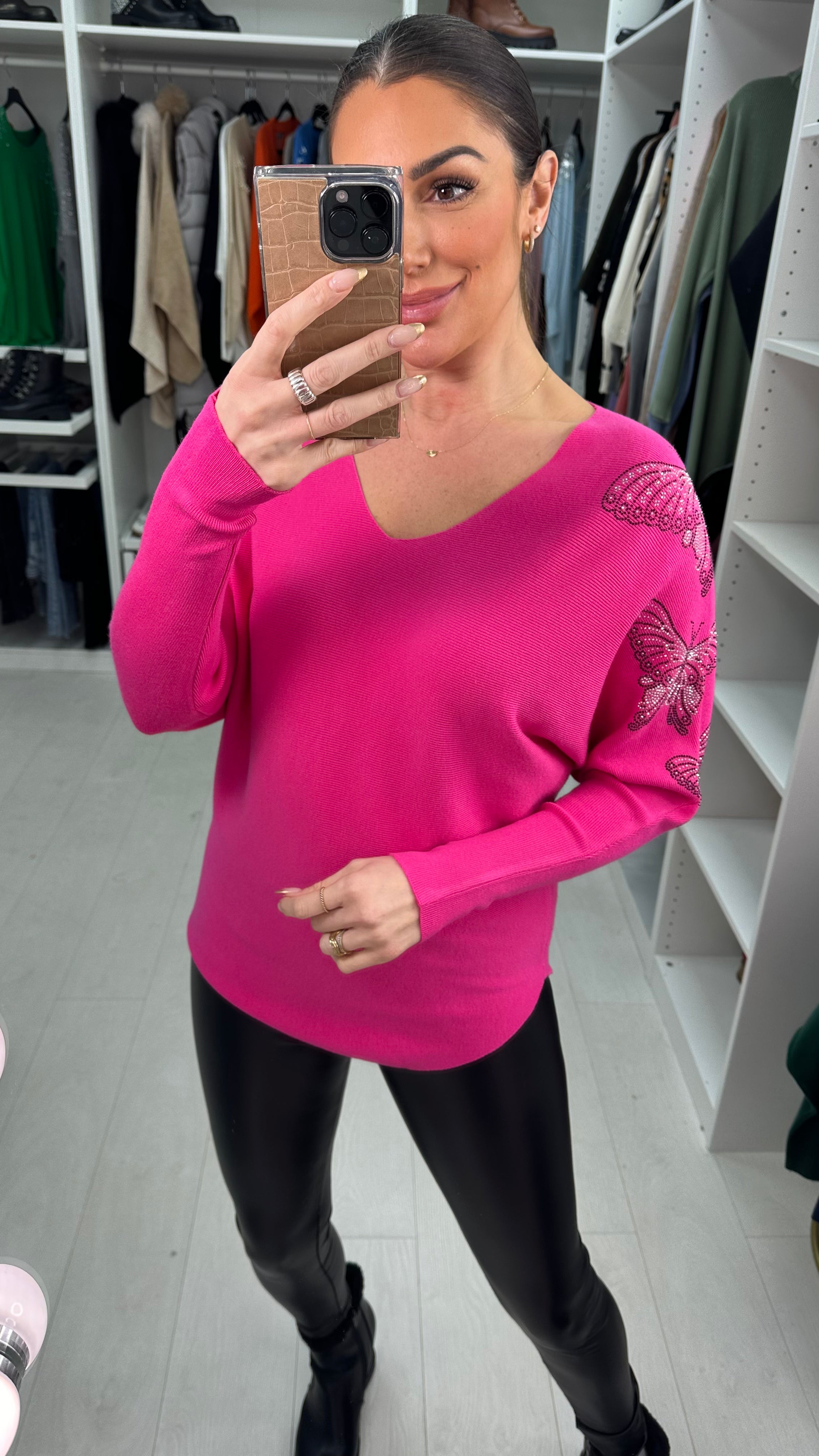 Erica Embellished  Butterfly Detail Jumper