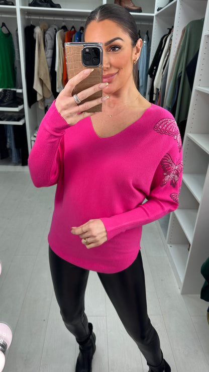 Erica Embellished  Butterfly Detail Jumper