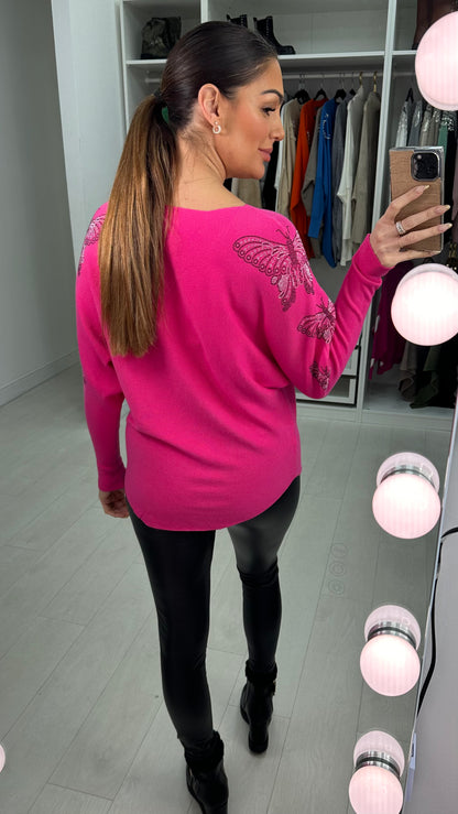 Erica Embellished  Butterfly Detail Jumper
