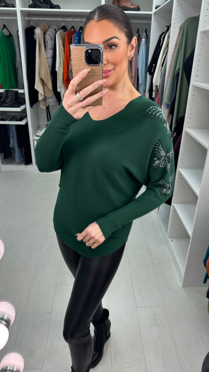 Erica Embellished  Butterfly Detail Jumper