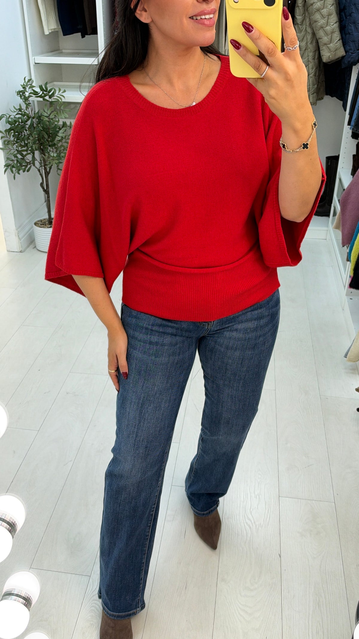 Jennay Plain Batwing Jumper