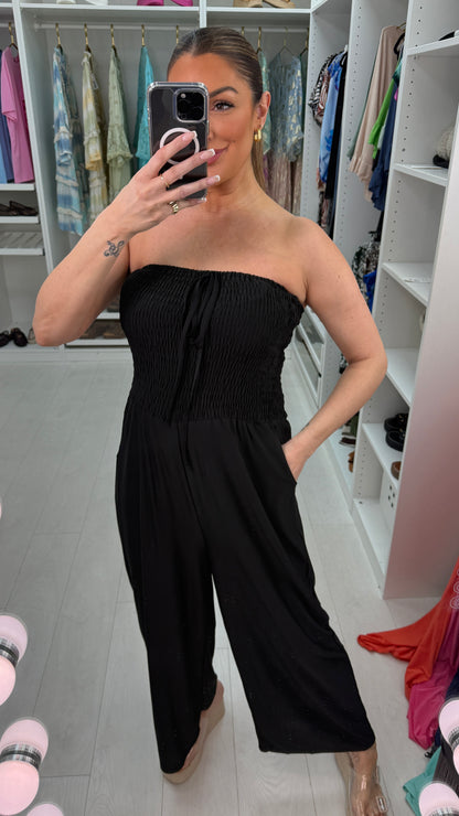 Deanna Plain Elasticated Bust Jumpsuit