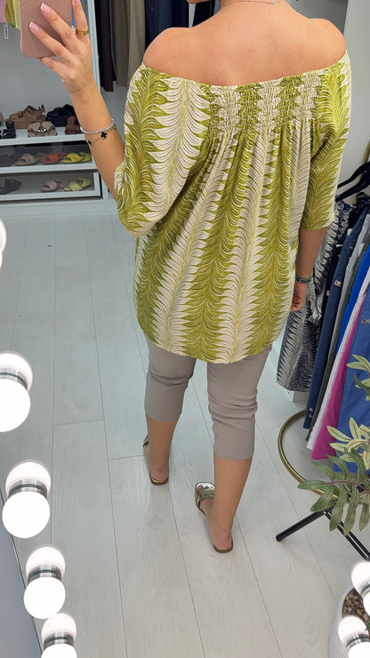 Flynn Abstract Print Loose Fit Top