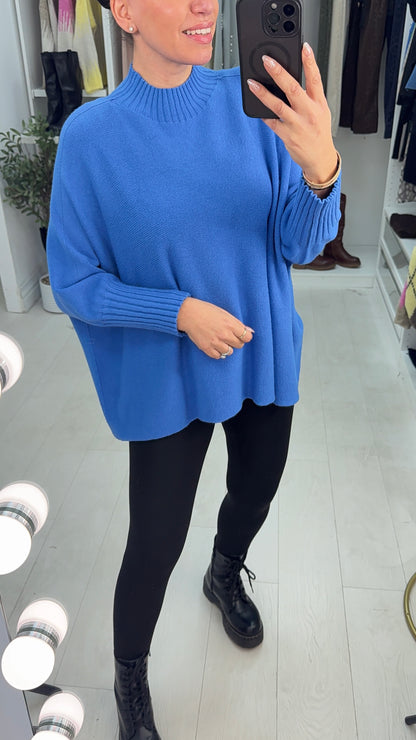 Mellie Plain Super Soft High Neck Jumper
