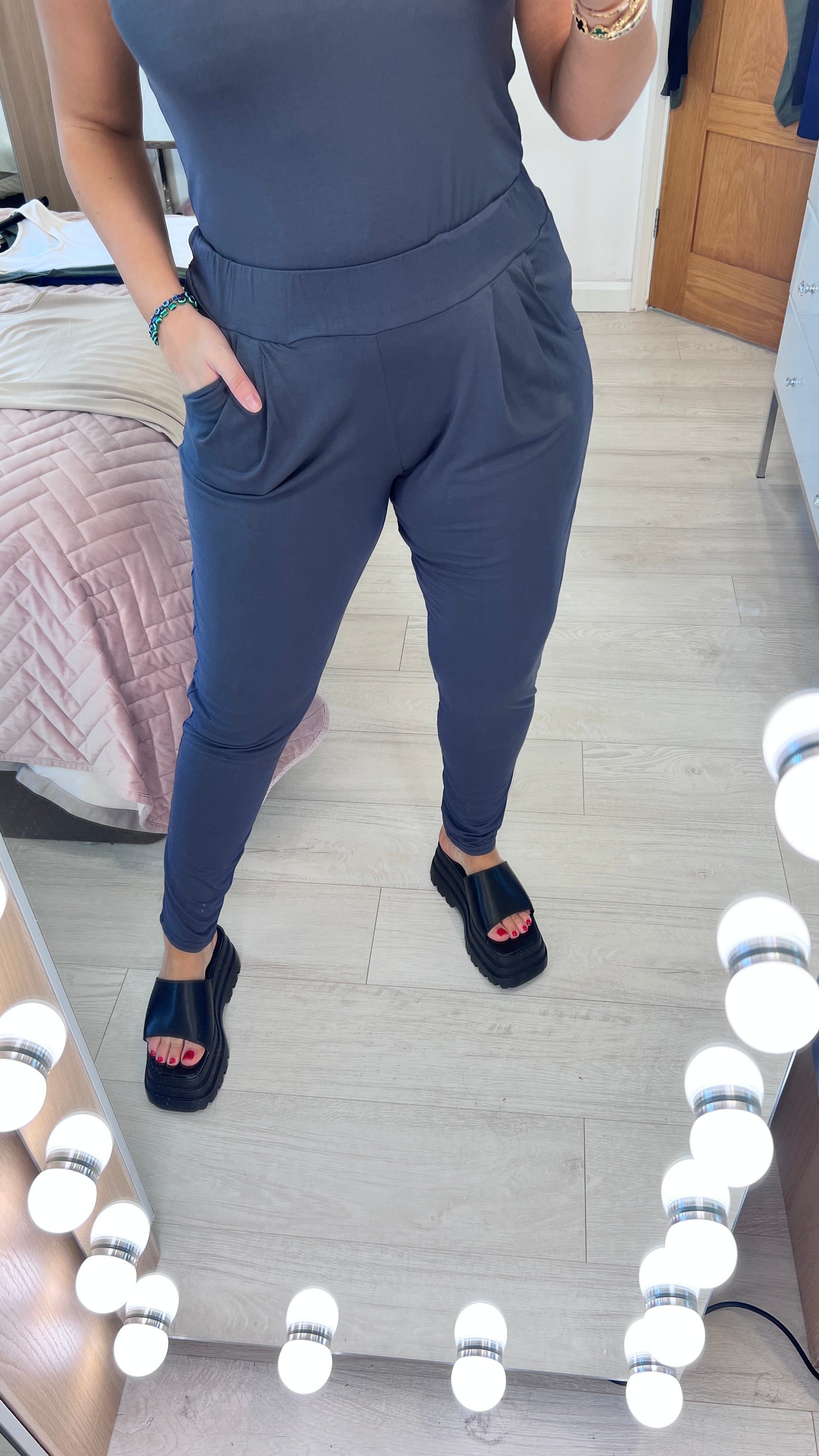 Delphine Jersey Stretch Joggers