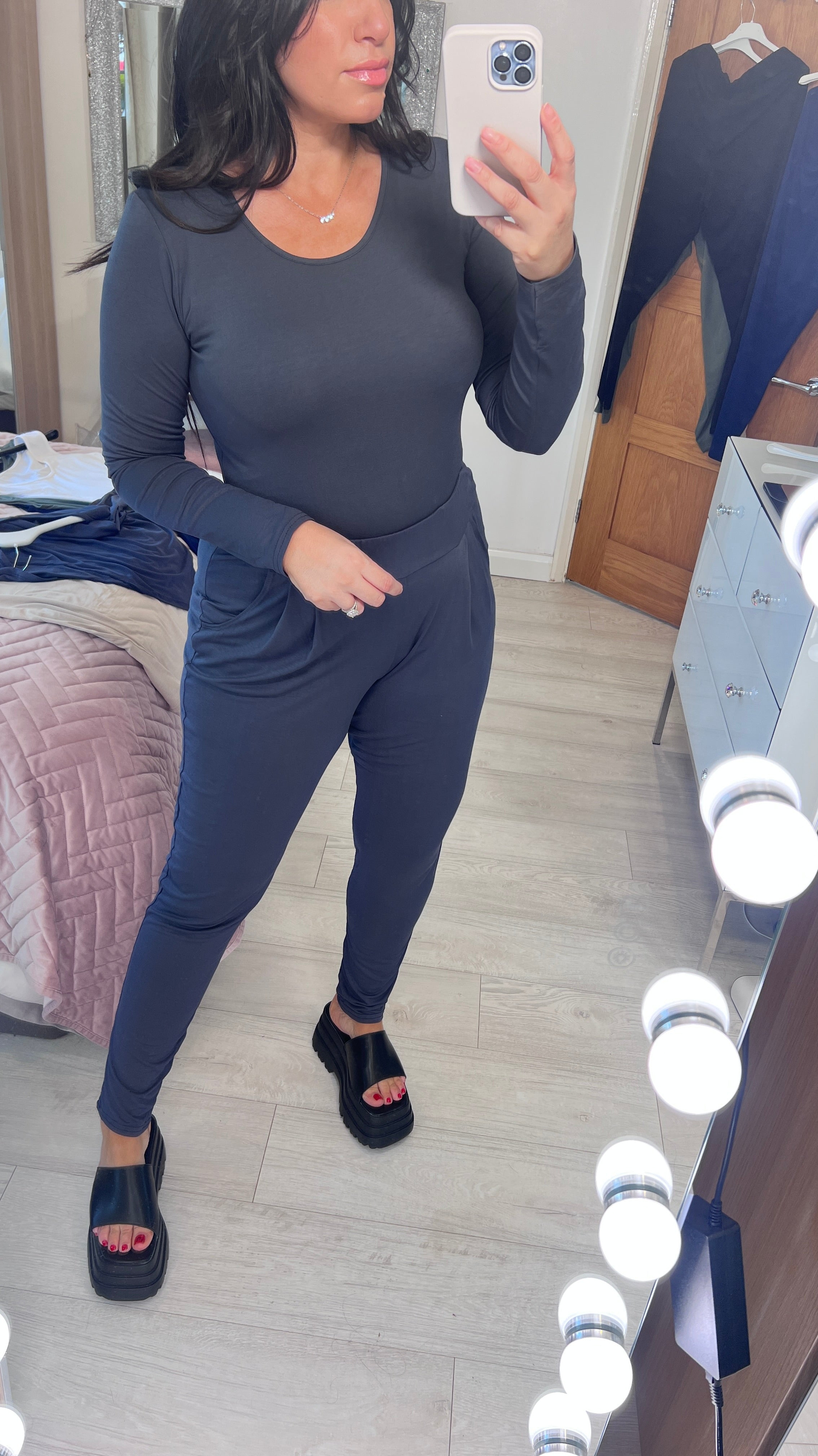 Gina Jersey Stretch Long Sleeve Top