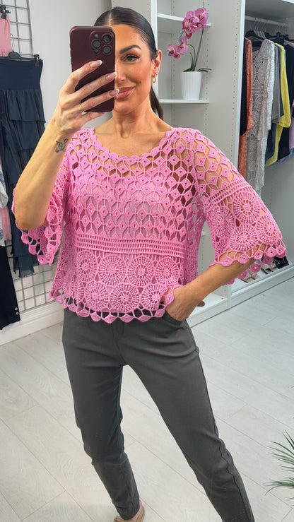 Cornelia Plain 2 Piece Crochet Top