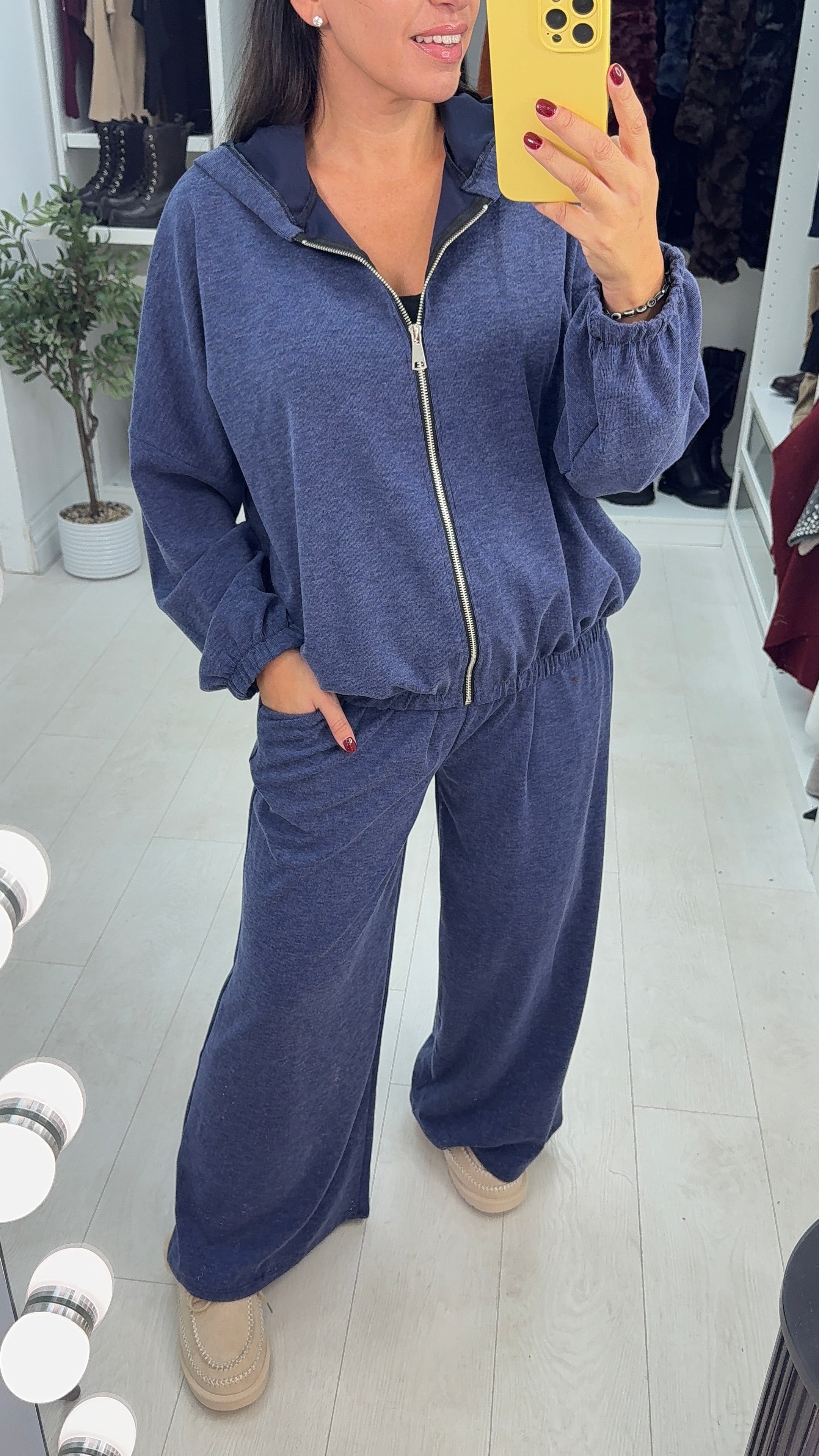 Brienna Plain Hoodie Loungewear Set