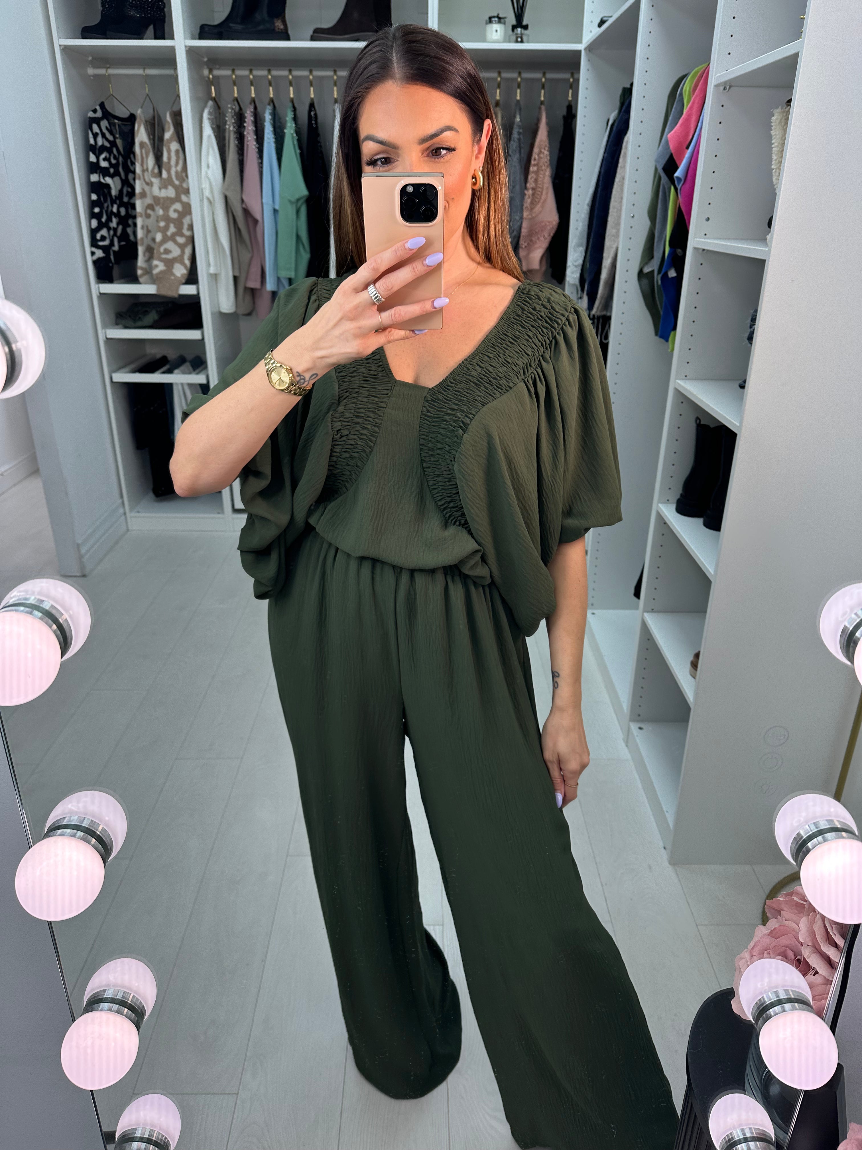 Mohini Plain Balloon Sleeve Co-Ord Set