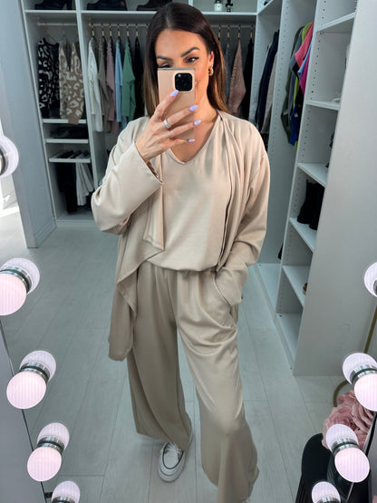 Frannie Plain Soft 3 Piece Co-Ord Set