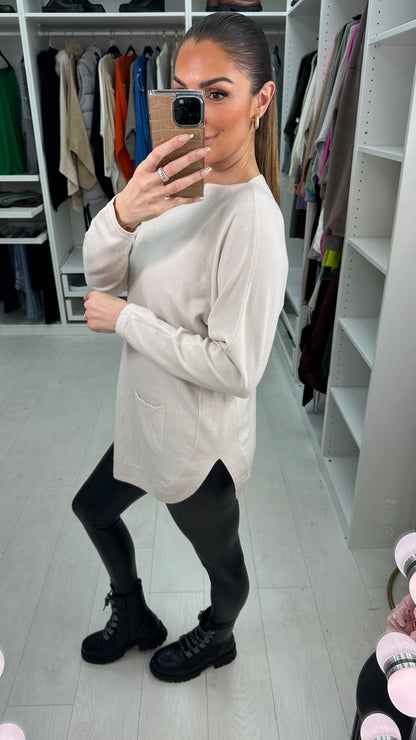 Rylan Pocket Front Button Back Jumper