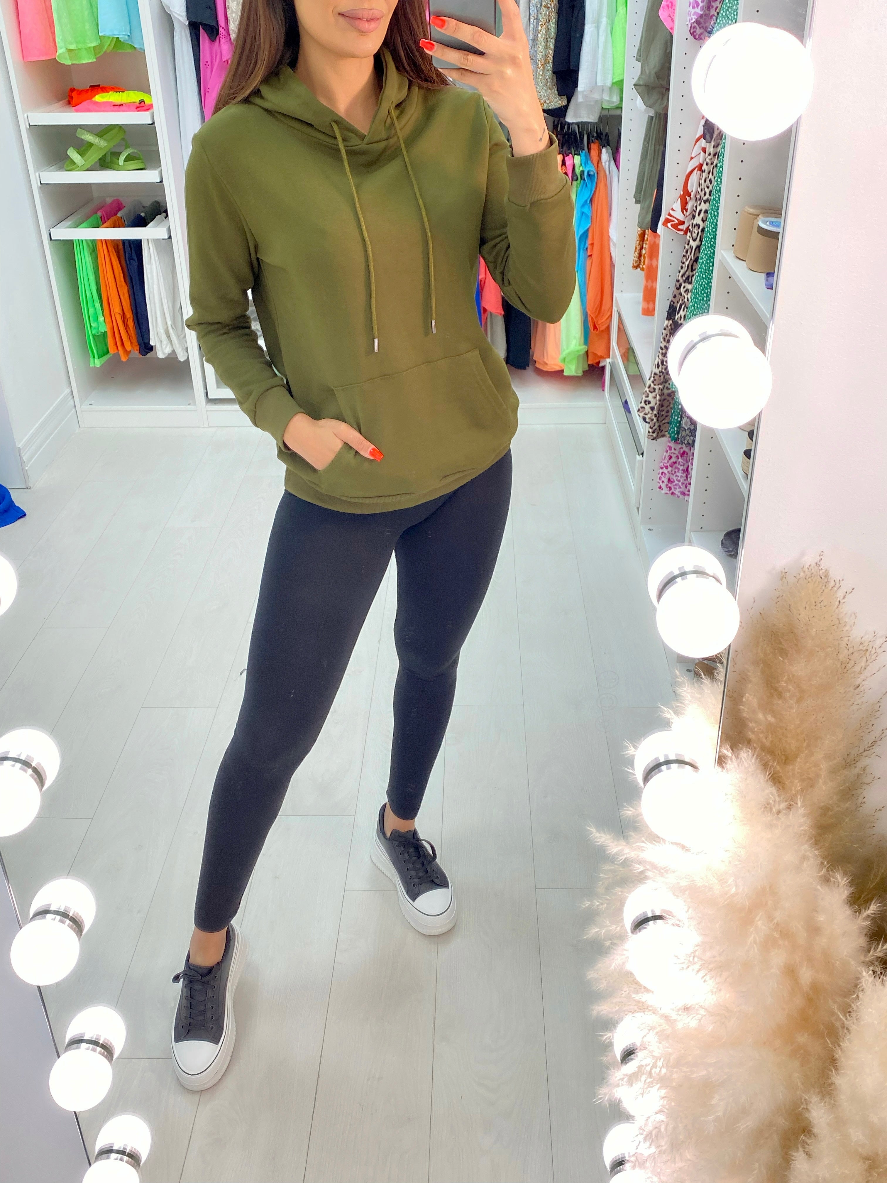 Leanna Sequin Angel Wing Back Hooded Sweatshirt