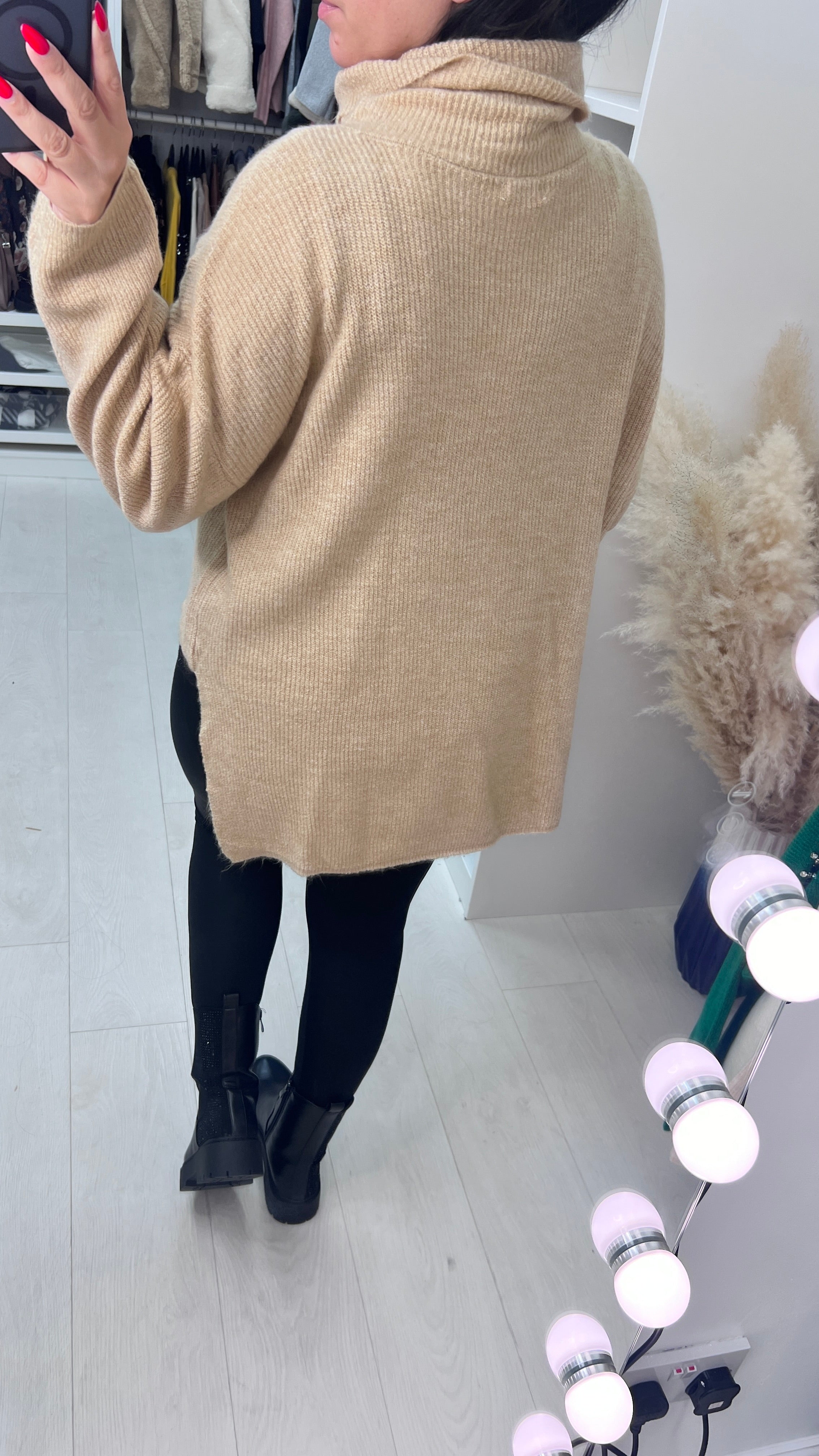 Xena Roll Neck Diamante Jumper