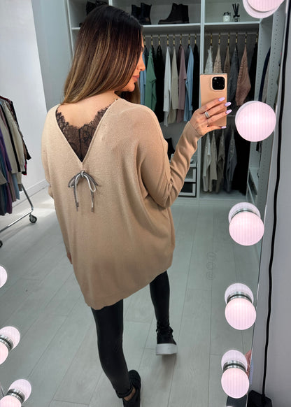 Emmet V Neck Oversized Knit Jumper