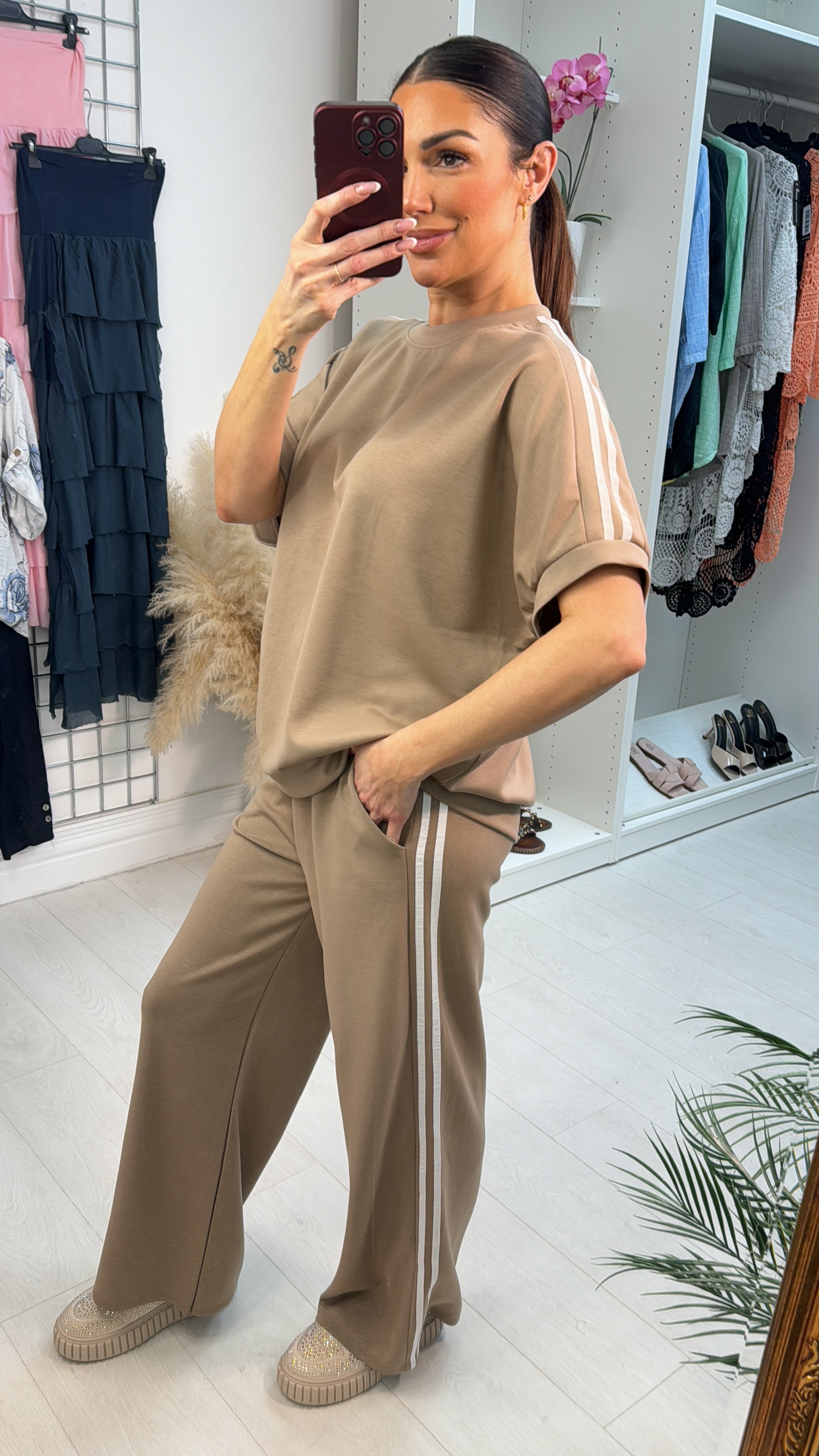 Lucy Loose Fit Side Stripe Detailed Loungewear Set