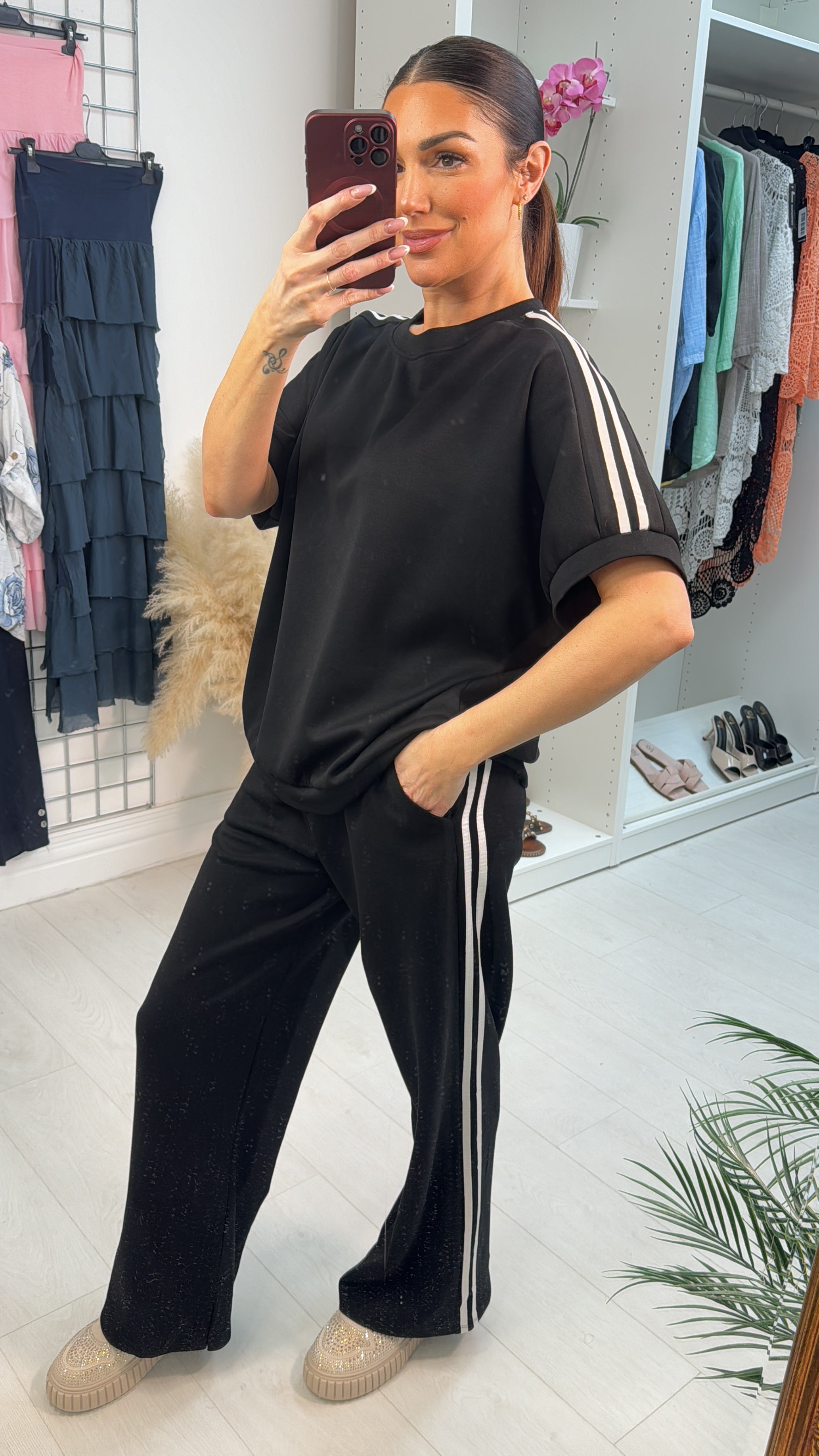 Lucy Loose Fit Side Stripe Detailed Loungewear Set