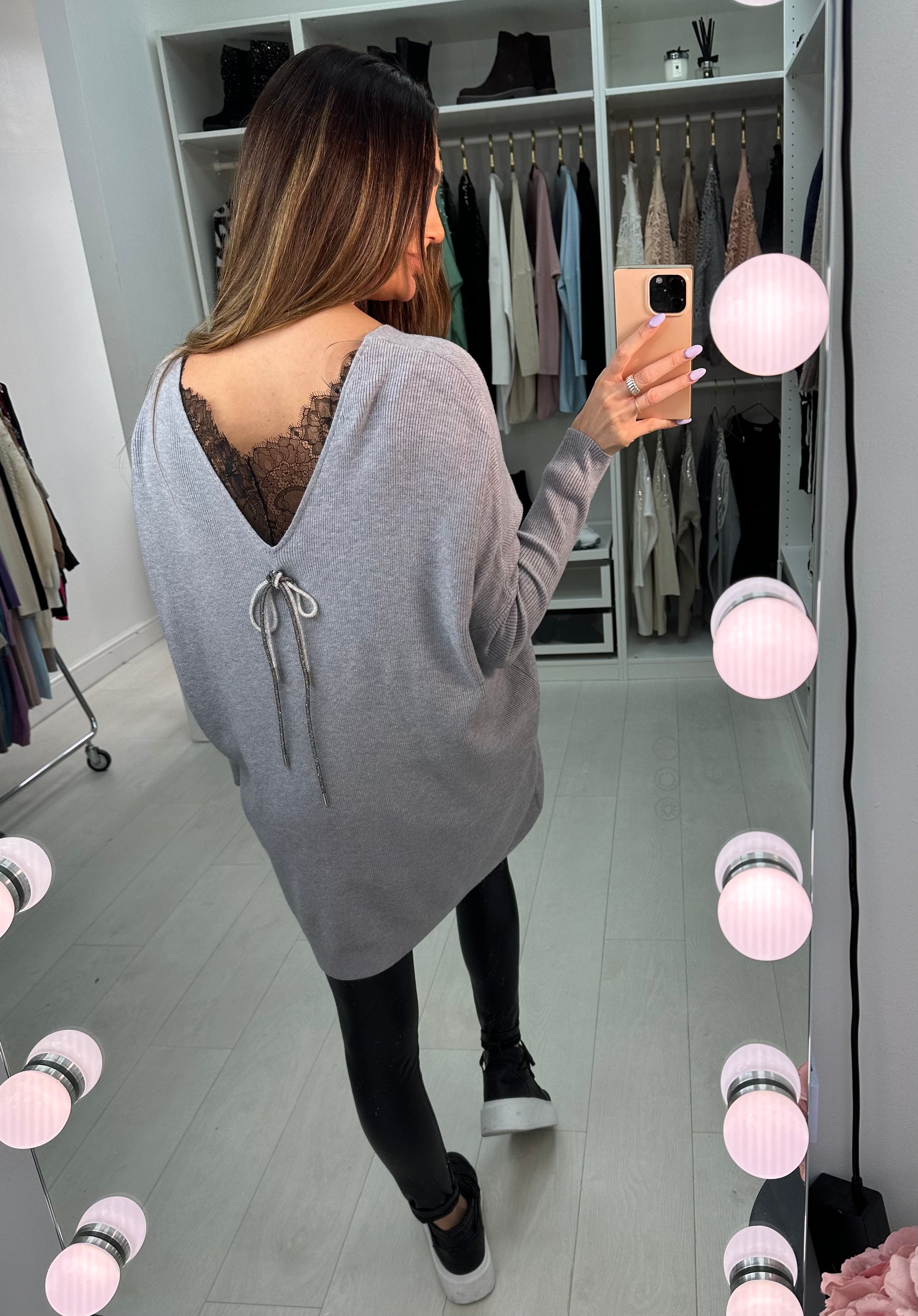 Emmet V Neck Oversized Knit Jumper