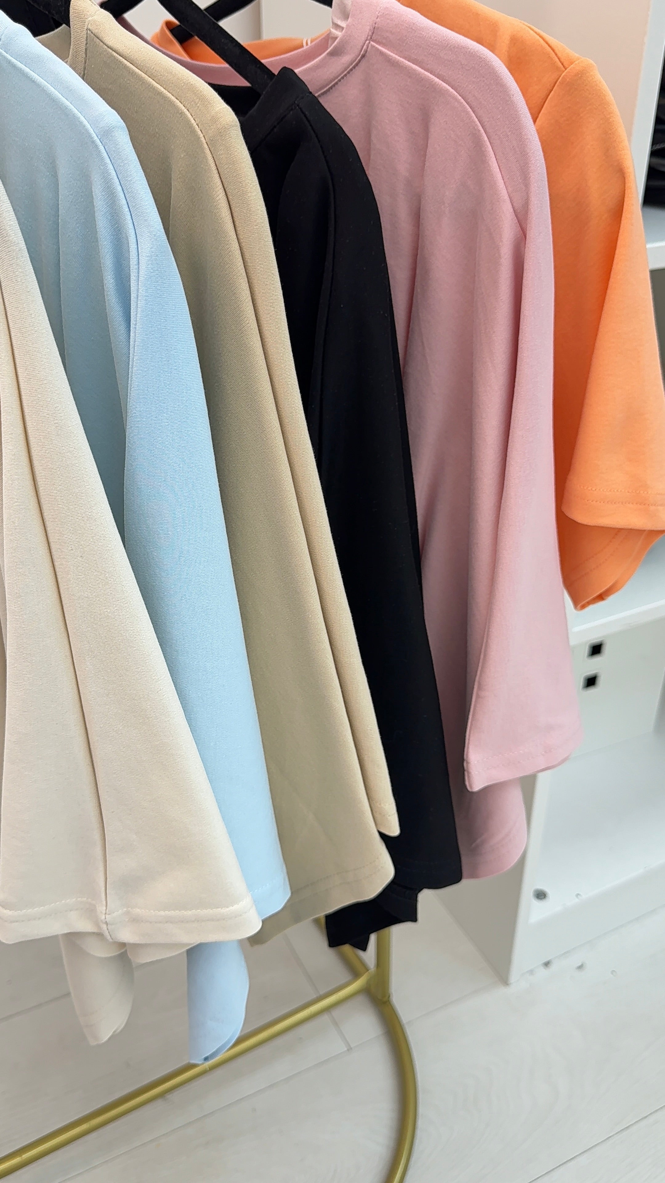 Ellis Plain Bubble Hem T-Shirt