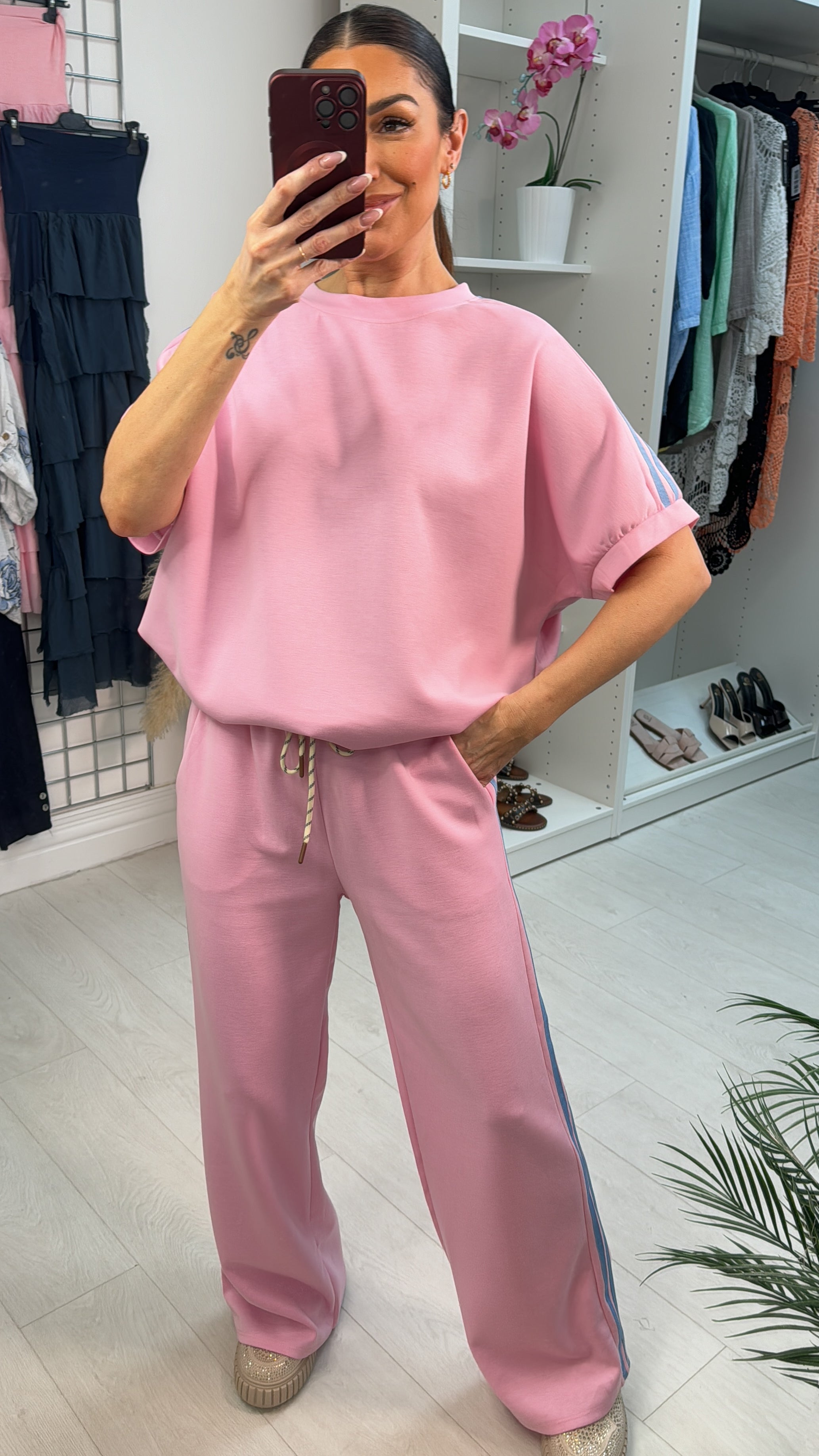 Lucy Loose Fit Side Stripe Detailed Loungewear Set