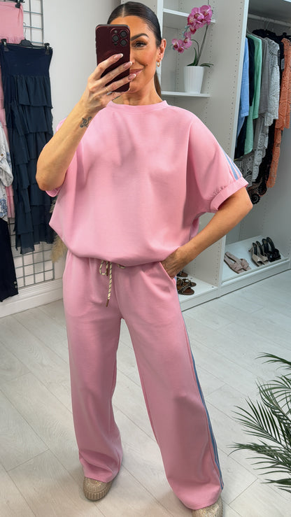 Lucy Loose Fit Side Stripe Detailed Loungewear Set