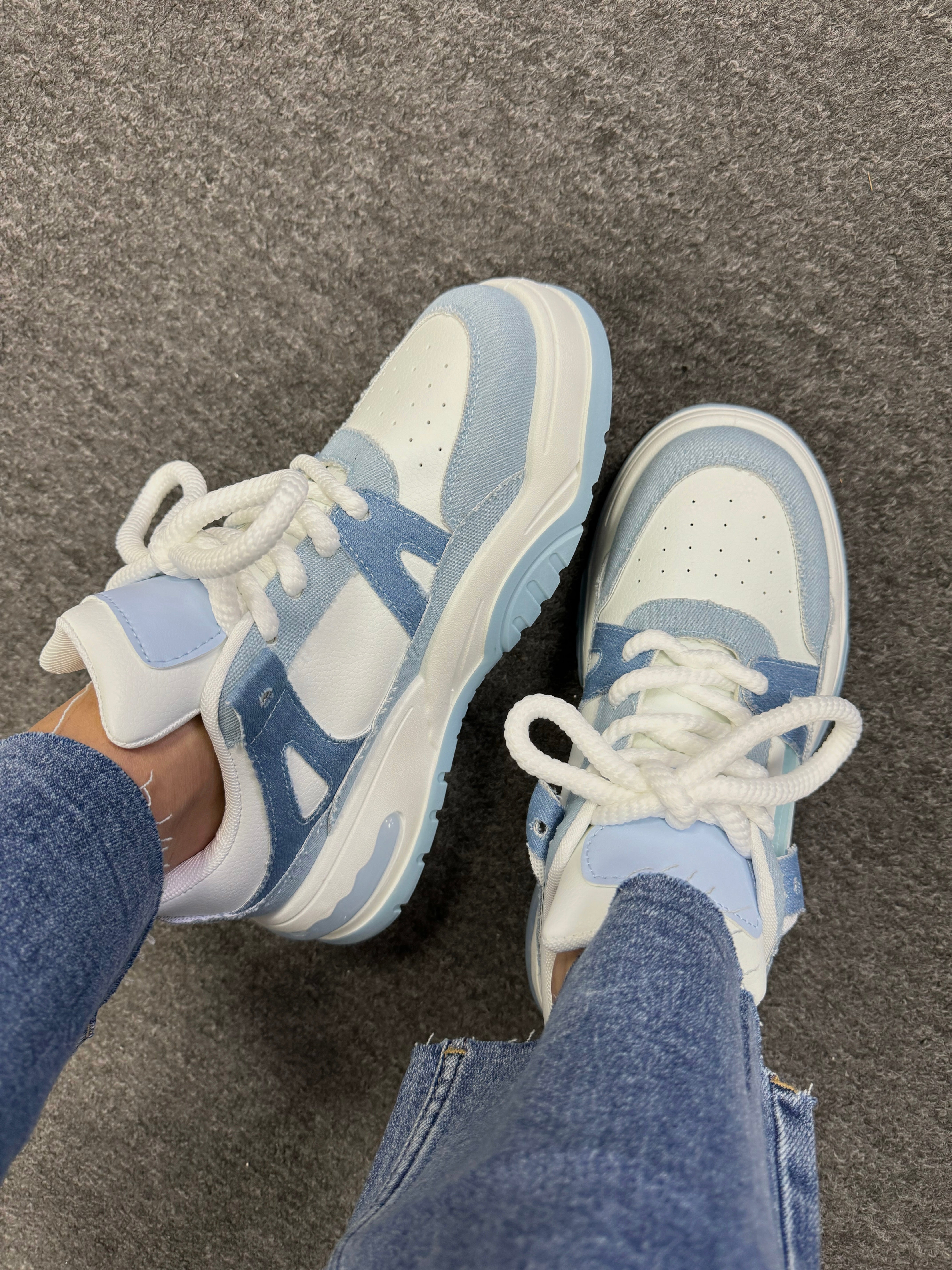 Dara Silicon Effect Bubble Sole Trainers