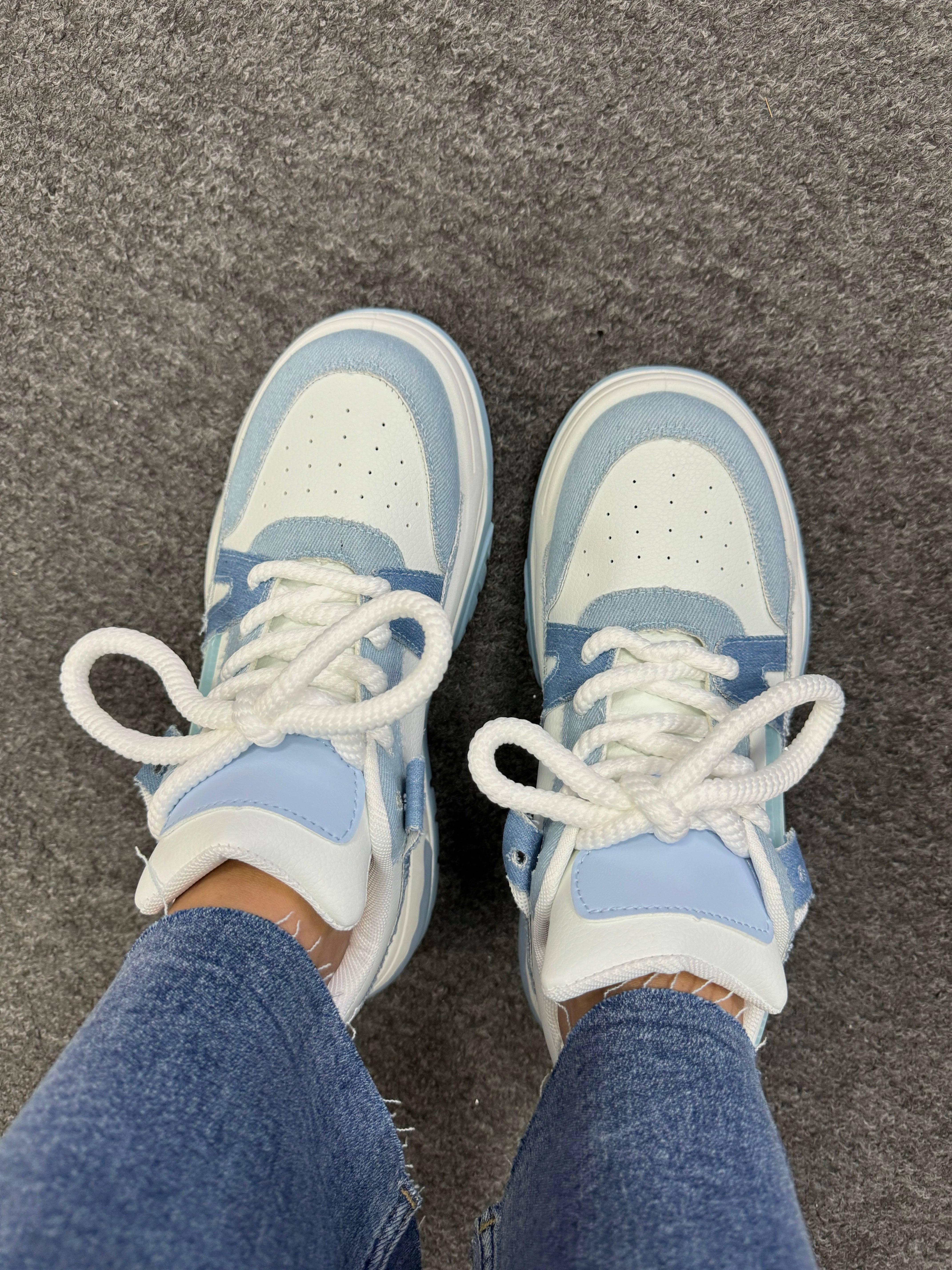 Dara Silicon Effect Bubble Sole Trainers