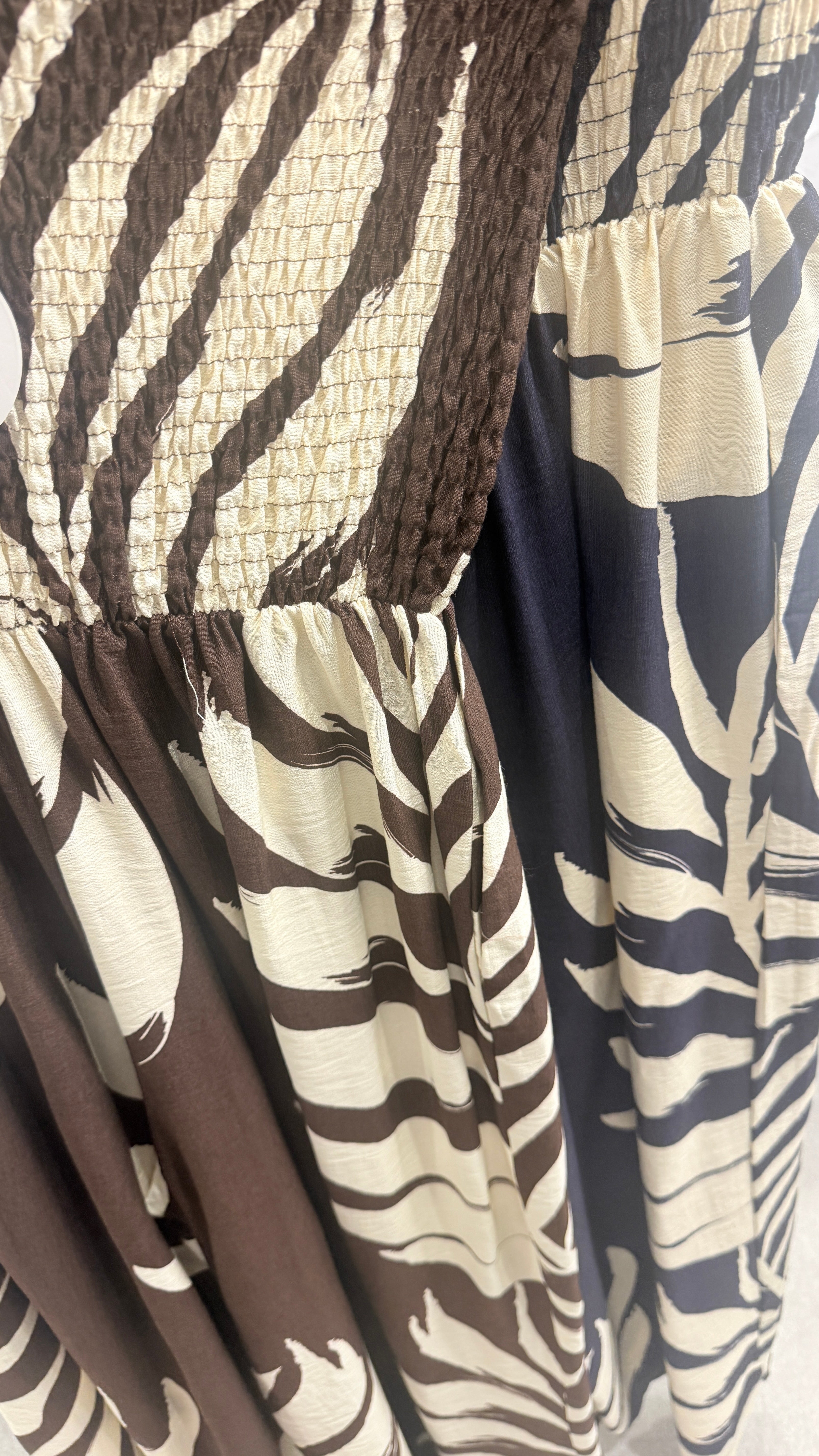 Brenna Abstract Print Elasticated Bust Bandeau Jumpsuit