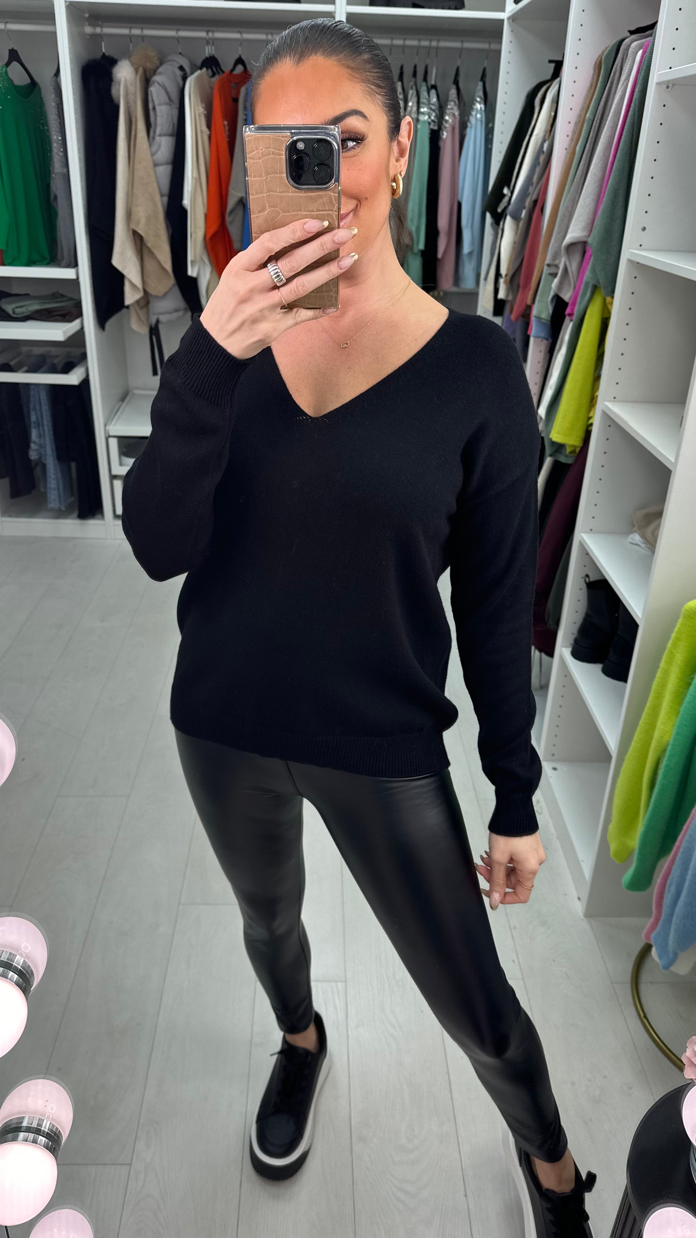 Theydon Crochet Bow Back  Jumper