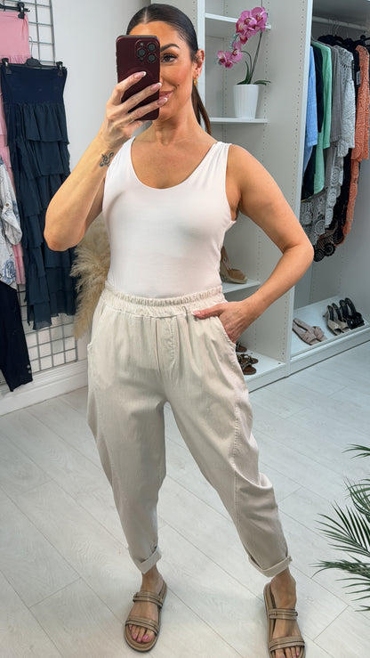 Hadil Acid Washed Effect Joggers