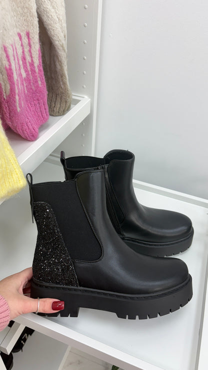 Danni Glitter Embellished Chelsea Boots