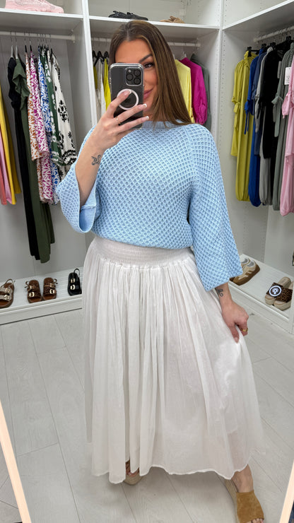 Marissa Elasticated High Waist Maxi Skirt