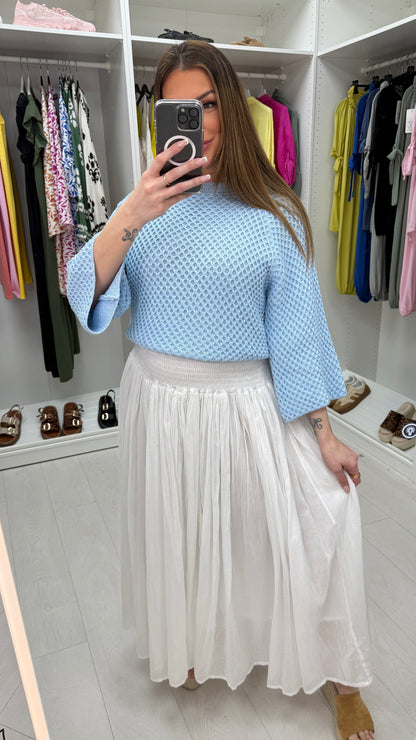 Marissa Elasticated High Waist Maxi Skirt