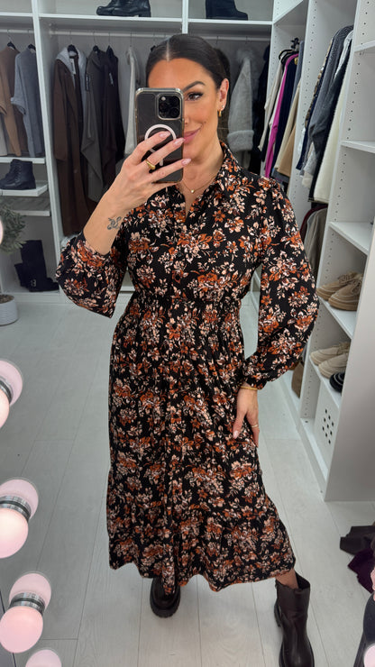 Taylor Floral Print Magic Maxi Dress