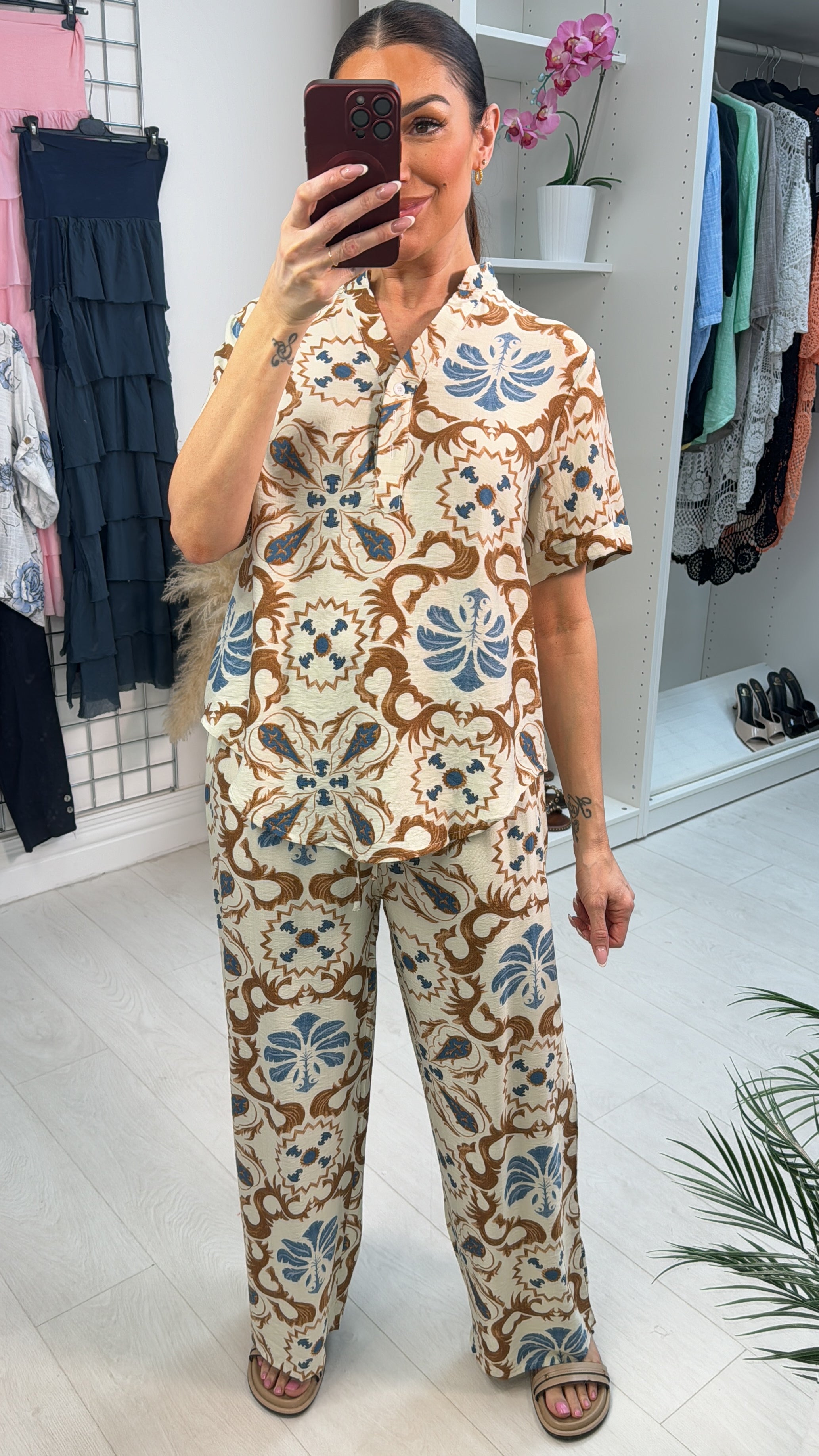 Raine Abstract Print Co-Ord Set