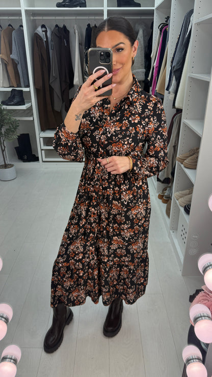 Taylor Floral Print Magic Maxi Dress