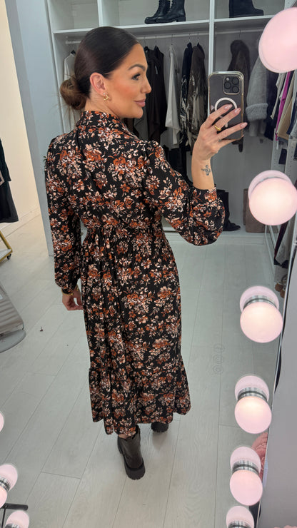 Taylor Floral Print Magic Maxi Dress