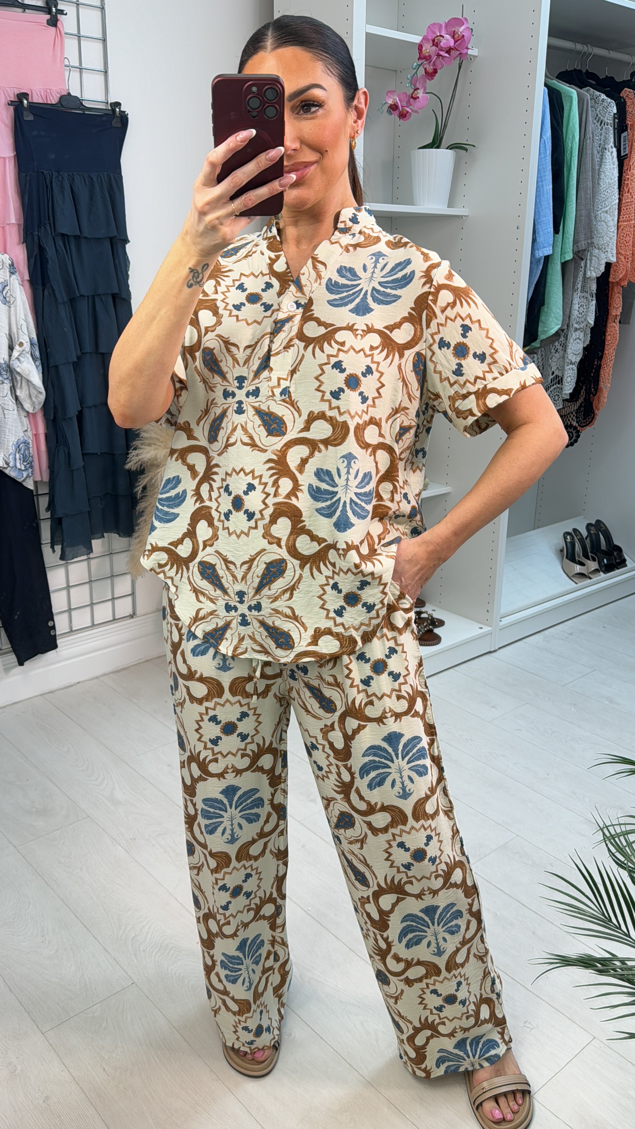 Raine Abstract Print Co-Ord Set