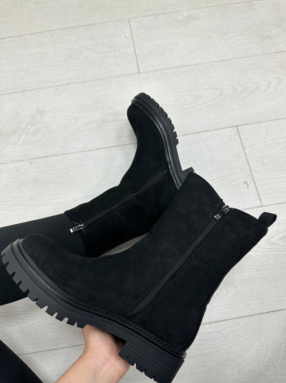 Alexia Plain Suede Ankle Boots