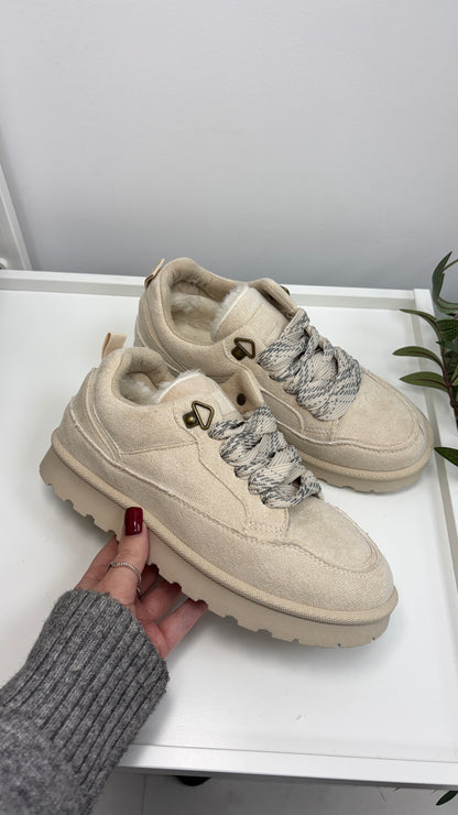 Everlin Faux Suede Chunky Sole Trainers