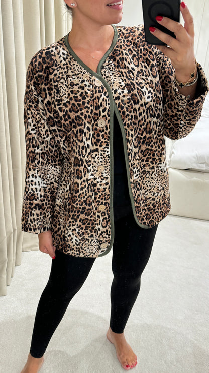 Loona Leopard Print Jacket