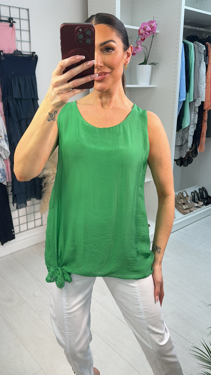Isabel Silk Double Layer Vest Top