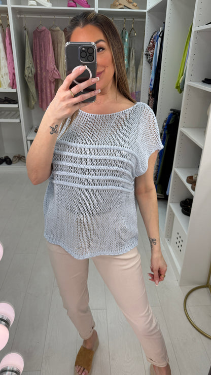 Monyca Loose Fit Crochet Top