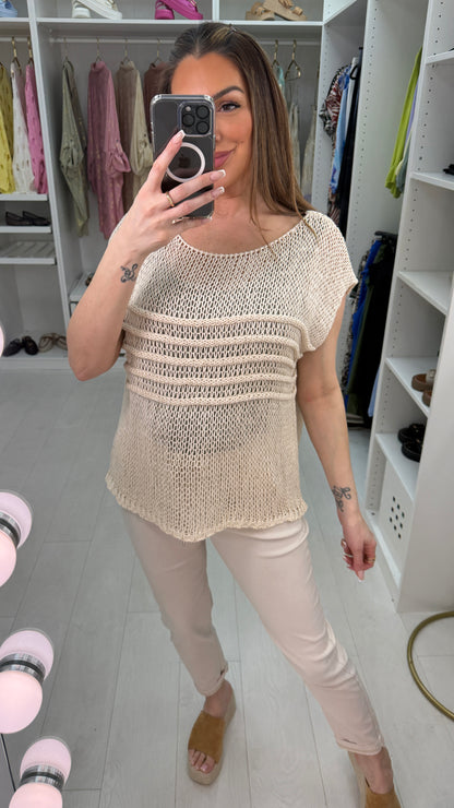 Monyca Loose Fit Crochet Top