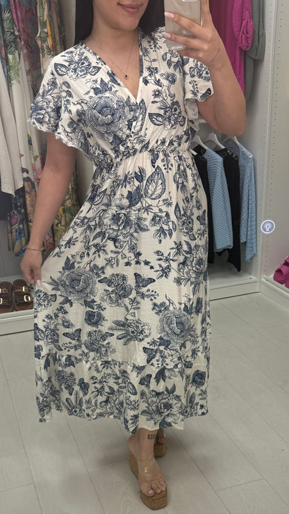 Phillia Floral Print Wrap Effect Maxi Dress